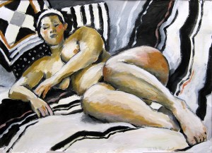 life drawing of woman