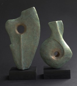 Abstract man and woman, ceramic